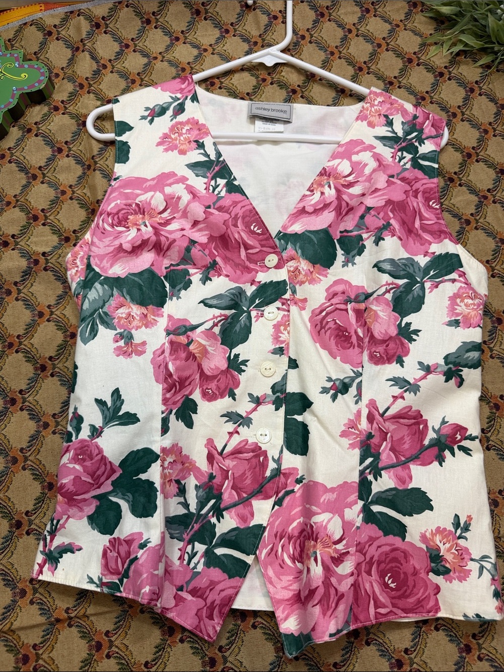 Vintage Floral Vest